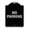 Signmission Designer Series Sign No Parking, Black & Silver Heavy-Gauge Aluminum Sign, 24" x 18", BS-1824-23630 A-DES-BS-1824-23630 - alternate 1
